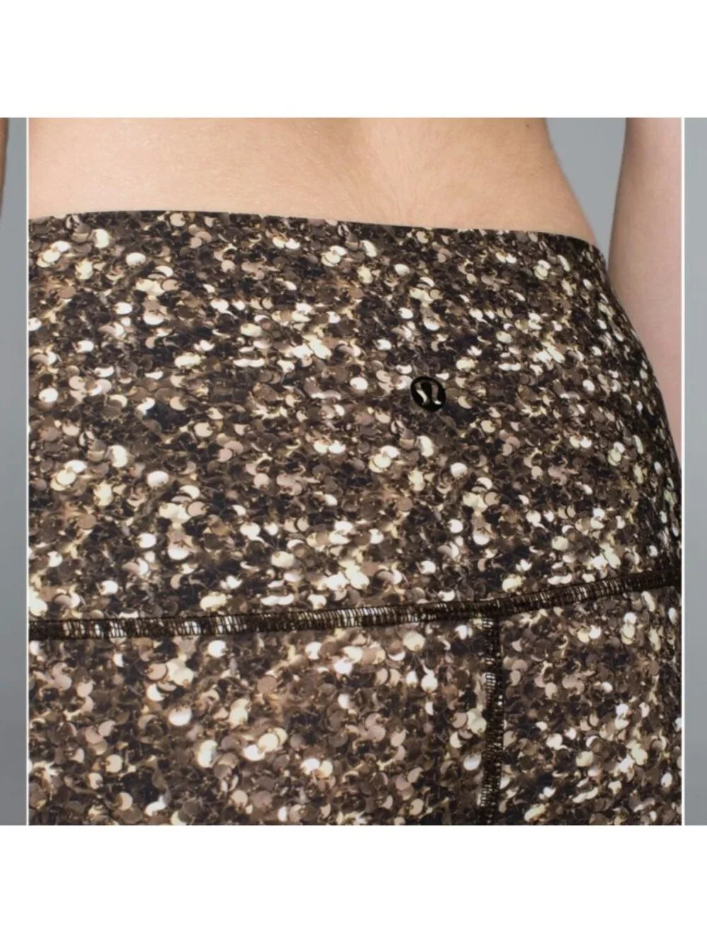Lululemon Shine Tight (Roll Down) Shimmy Shimmer Multi like new